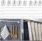 Gardinenstange Ausziehbar Ohne Bohren,4pcs Vitragestangen,30-45cm Gardinenstangen,Vitragestangen mit Klebehaken,Ausziehbare Scheibenstangen,für Store,Schrank,Fenster,Küche,DIY