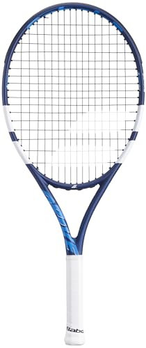 Babolat, Tennisschläger Modell Drive Junior, Einheitsgröße, Farbe Blau/Weiß, Rahmen aus Verbundmaterial mit Graphit und Aluminium, leicht mit 230g, ideal für Junge Spieler von 9-11 Jahren