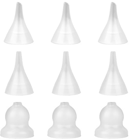 BOXOB 9 Pcs Nasal Aspirator Replacement Tips, Silicone Nose Sucker Head Part for Newborn Baby & Toddlers Compatible with GROWNSY Watolt LittleTora HEYVALUE Cocobela HailiCare KIDIRA TEQIN X-Bosak