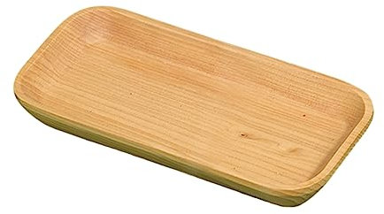ULTECHNOVO Bandeja De Madera Mini Para Sushi y Postres Plato Rectangular Natural Para Servir