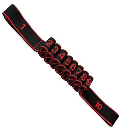 Bandes d'exercices, sangle réglable d'étirement, bandes d'exercice de fitness avec étireur, pour force et mobilité, entraînement des bras, jambes, corps complet, Pilates, danse