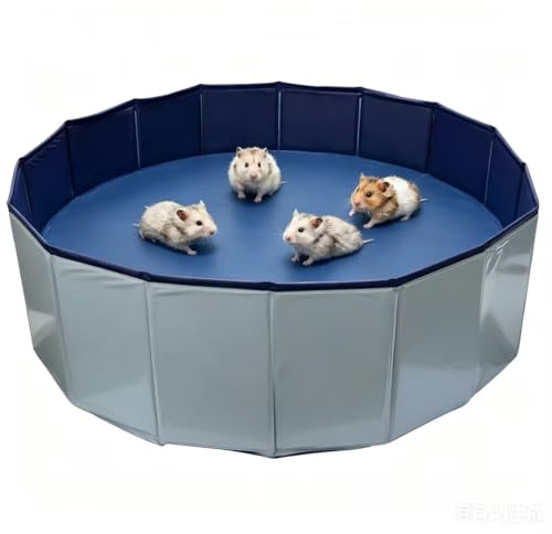 Yinnhom Recinto per piccoli animali da esterno 100 * 30 cm, piscina impermeabile e pieghevole, vasca da bagno portatile, recinto per piccoli animali, adatto per conigli, polli, criceti e anatroccoli