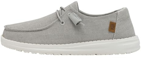 Hey Dude Wendy Chambray, Scarpe Moc Toe Donna, Grigio Chiaro, 39 EU