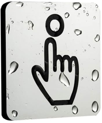 Please Ring the Bell Sign Ring Doorbell Sticker Please Ring Bell Sign Autocollant De Porte En Acrylique Pour Maison, Jardin, Plaque Murale, Avis De Sonnette Avec Icône