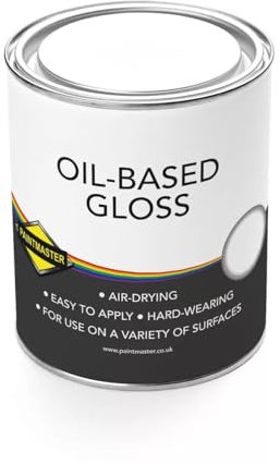 Paintmaster Oil-Based Gloss Paint: Durable & High-Shine for Wood and Metal (Oil-Based Gloss - Bright Yellow, 1L)