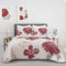 WONGS BEDDING Tagesdecke 220x240 Burgunder Bettüberwurf Weiche Sommerdecke Gesteppte Decke für Doppelbett Mikrofaser Bettdecke mit 2 Kissenbezug 50x75