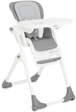 Joie Mimzy Recline Seggiolone – Seggiolone regolabile con funzione reclinabile, altezza regolabile e vassoio rimovibile, Arctic