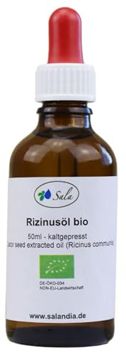 Sala Olio di ricino spremuto a freddo BIO 50 ml pipetta