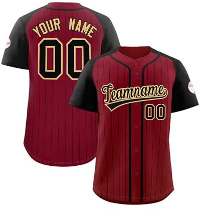 Maillot Football Americain Le Nom, Logo et Numéro de l'Équipe | Tee Shirt Personnalisable Homme Boutonné Ajoutez Maillot Personnalisé pour Adulte et Enfant