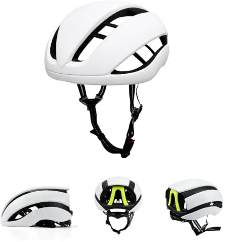 Hominas Casco da Bicicletta per Uomo e Donna, Regolabile L (58-61cm)