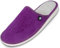 FOOTHUGS Womens Slippers Memory Foam Plantar Fasciitis Ladies Slippers Breathable Arch Support Mules For Women Regular Fit (6.5 UK, Purple)