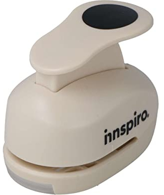 INNSPIRO Fustella carta e gomma Eva Punch Circolo 25 mm