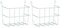 Kerbl 74109 Kaninchenraufe verzinkt, 20 cm, 20 x 10 x 15 cm (Packung mit 2)