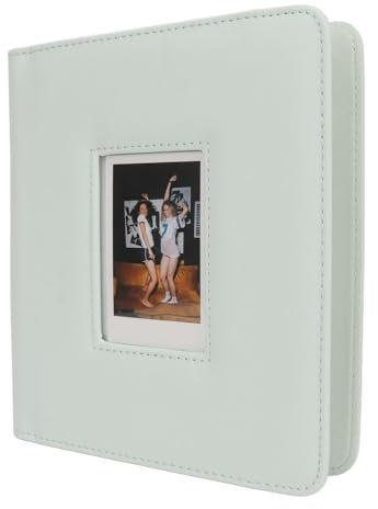 Album 288 Photos pour Appareil Photo Instax Mini, Couverture en Cuir, Album Photo 2 X 3 pour Appareil Photo instantané Instax Mini 11 12 9, pour Film instantané Instax Mini (GREEN)