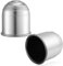 AGRISHOP 2X Anhänger Anhängerkupplung Abdeckung Kunststoff Silber Φ50mm Abschleppstange Ball Abdeckkappe