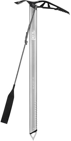 Petzl Glacier Linkin isyxa, med koppel, 75 cm