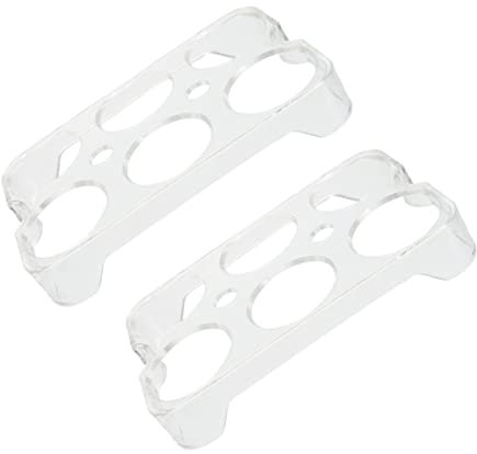 CONGARTENO Lot De 2 Boîtes à Œufs Pour Réfrigérateur Support à Œufs 6 Grilles Rangement Pratique Et Réutilisable Couvercle Camping Cuisine