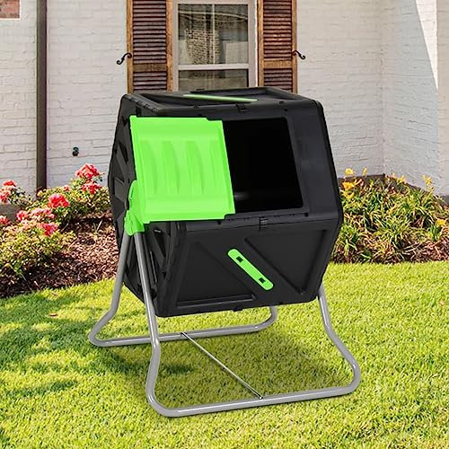 Césped y jardín, jardinería, compostaje, compostaje, compostador, compostador, 60 x 58 x 74 cm, polipropileno de 105 L