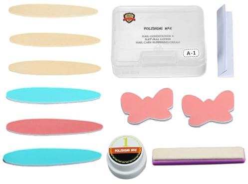 Lucidatori e lucidatori per unghie, set di strumenti di lucidatura per unghie danneggiate, per la cura delle unghie danneggiate per donne e principianti