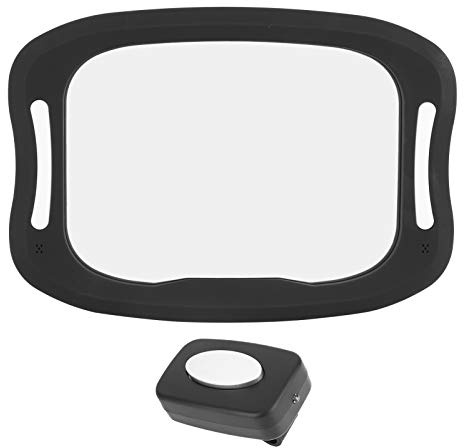 Espejo retrovisor del bebé del Asiento Trasero con el niño de la luz LED Que ve el Control Remoto granangular Ajustable