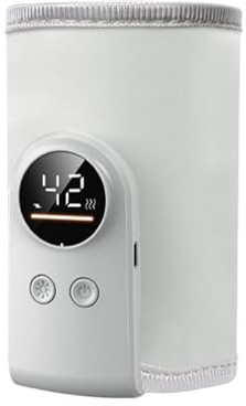 Calentador de botellas USB – Envoltura portátil de calentamiento de leche, de regulación de temperatura preciso, práctico calentador de alimentación para conectividad alimentada por USB