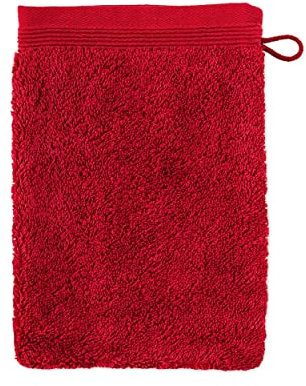 möve Superwuschel Waschhandschuh 20 x 15 cm aus 100% Baumwolle, ruby
