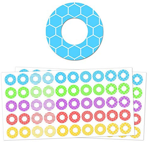 2000 Stück - Lochverstärker Selbstklebend Verstärkungsringe, Lochverstärkungsringe Ringlochverstärker - 20 Designs