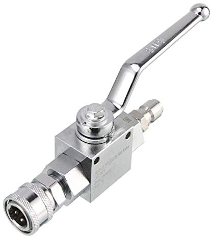 RIDGE WASHER Kit de válvula de bola de alta presión para manguera de lavado eléctrico, desconexión rápida de 3/8 pulgadas, 4500 PSI