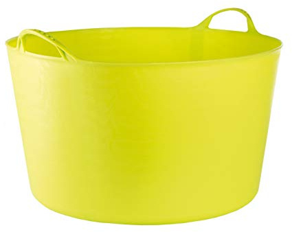 RED HOG - Flexi, contenitore per casa, giardino, edifici, super resistente, multiuso, con manici, capacità: 120 kg, 55 x 35 x 44,5 cm (55 l, verde pistacchio)