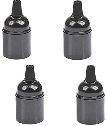 XLKJ Portalampada E27 Vintage,per Convertitore per Portalampada E27 Isolato Retro Impermeabile con Portalampada