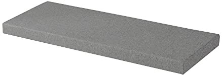 Verdickte lange Sitzkissen, Fensterbank, Sofa, Couch, Stuhlkissen, Möbelmatte, abnehmbares Sofa-Pad, 2-Sitzer, 3-Sitzer, für Garten, Schaukel, Terrasse, Esszimmer, 120 x 30 x 5 cm, grau