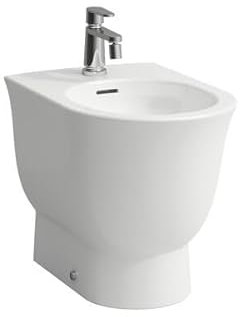 LAUFEN The New Classic Standbidet, 1 Hahnloch, mit Überlauf, H8328510003021, Farbe: Weiß