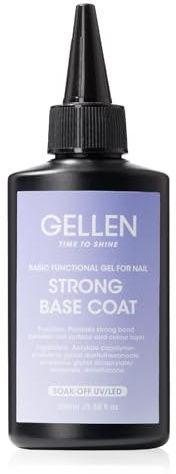 GELLEN 100ml Base Coat Gel Polish Soak Off U V Light Cured High Capacity Base Coat Gel Nail Polish for Salon