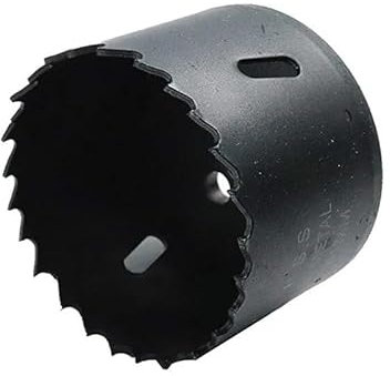 Bi Metal HSS Hole Saw - option to buy Arbor with Pilot Drill - Drilling Cutting Wood, Metal Sheet, Stainless Steel, Plastic, Pipe, Drywall, Circular Holesaw (Hole Saw, 83mm)