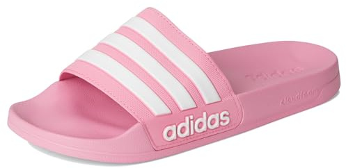 adidas Unisex-Erwachsene Adilette Shower Slides, Bliss Pink/Weiß/Bliss Pink, 14 Damen/13 Herren