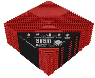 IYG Floor - Garagenboden Belag Fliesen Garagen Boden Matten Werkstatt Kunststoff Belag Werkstattboden Klickfliesen Platte Garage Tile