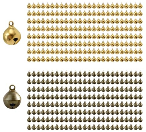 CVDYWDJIE 400 Cascabeles Pequeños, Cascabeles De Metal, Cascabeles Vintage, Cascabeles Decorativos, Cascabeles para Mascotas