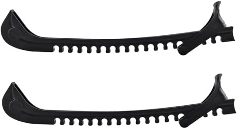 Licsaliwe Protezioni per Pattini da Ghiaccio Regolabili 1 Paio, Protezioni per Pattini Flessibili Antiscivolo per Hockey e Pattinaggio Artistico (Non per da velocità)