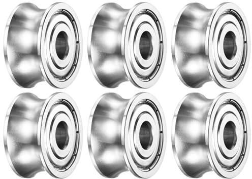 QUARKZMAN 6 stycken SG20ZZ djup U spår boll styrlager 6 mm inre diameter x 20 mm yttre diameter x 10 mm bredd dubbel avskärmad försmörjd GCr15 hög kol krom-lager