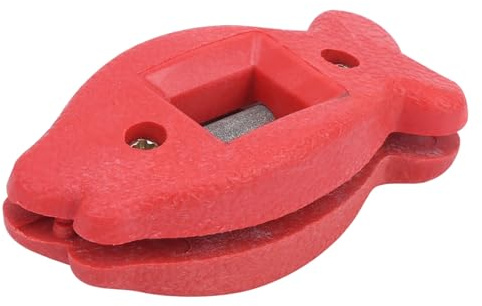 Affilacoltelli per Pattini da Ghiaccio, Efficiente Strumento di Manutenzione dei Bordi per Smerigliatura Fine e Grossolana, per Pattini da Hockey, Lame per Pattinaggio Artistico, Blu (Rosso)