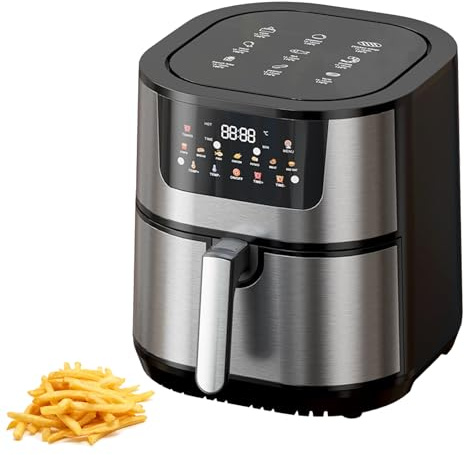 Friggitrice Ad Aria 7 In 1 Da 15 Litri, Forno Alogeno Da 2800 W Con 7 Menu Preimpostati E Finestra Visiva E Touchscreen Digitale, Cottura A 400 ° F Friggitrice Elettrica Multifunzione A