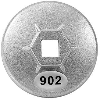 Keenso Chiave per tappo filtro olio 902 Tappo chiave per filtro olio Chiave per rimozione presa d'auto, alluminio 67mm 14 taglienti