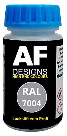 Penna per ritocchi Alex Flittner Designs RAL 7004 SIGNALGRAU opaco satinato 50 ml, ad asciugatura rapida, acrilico