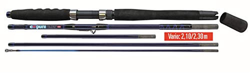 DEGA ExxPure Inliner Reise Rute 4 TLG (5 Teilig), Länge 2,10m und 2,30m, Gewicht 358g, Transportlänge 58cm, 20-30lbs