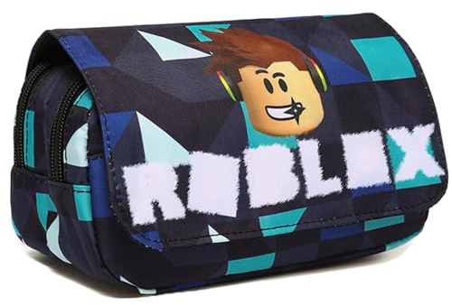FYFLYMT Trousse Roblx,Grande Trousse Roblx | Pencil Case,pour Les Fournitures,2 Compartiments