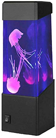 Lampada Lava a LED con Luce Simulata di Luce Notturna Colorata per Acquario con USB, per L'arredamento 'home Office (Colore assortito)