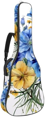 Western-Boho-Set Gitarrentasche, gepolsterter Rucksack für Akustikgitarre, Rucksack mit verstellbaren Schultergurttaschen, Mehrfarbig 05, 42.9x16.9x4.7 in, Lässiger Tagesrucksack