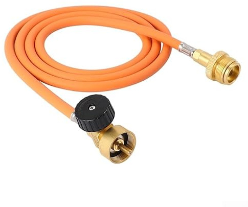 Kit de manguera de extensión de antorcha TIG, manguera de 5 pies reforzada con fibra naranja-plata con accesorio CGA600, para soldadura y soldadura de HVAC y fontanería