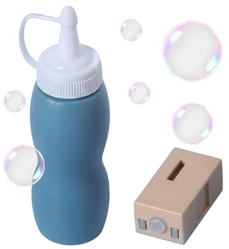 Vistnale Recarga de solución de Burbujas, Recarga de líquido de Burbujas, solución de líquido y nebulizador de de 70 ml para varitas para Fiestas Infantiles, Juegos al Aire Libre Azul