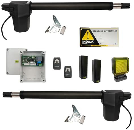 Kit completo cancello battente INDEM GUN 400 230V per ante fino a 4mt e 300 kg